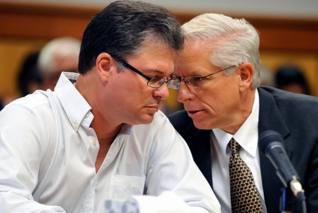 Stacey Rambold and his attorney Jay Lansing